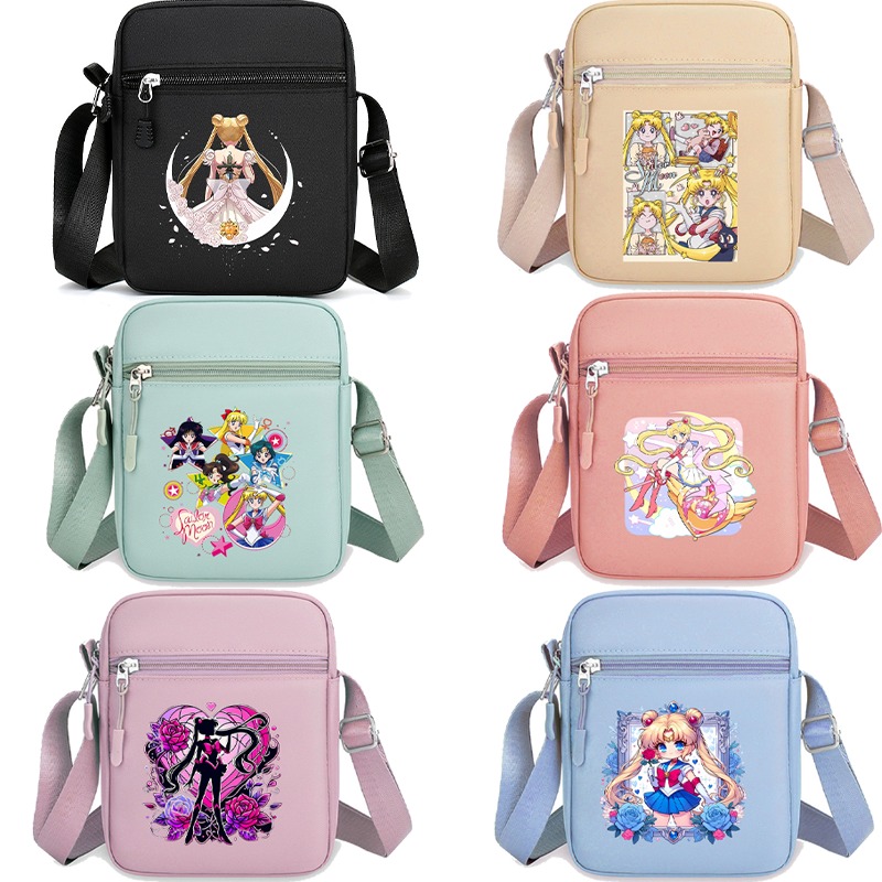 Women'S Bags Cross Body - حقيبة كتف سيلور مون للجنسين، حقيبة