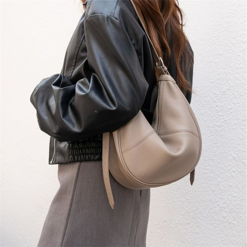 Women'S Bags Cross Body - حقيبة هوبو من الجلد الطبيعي من