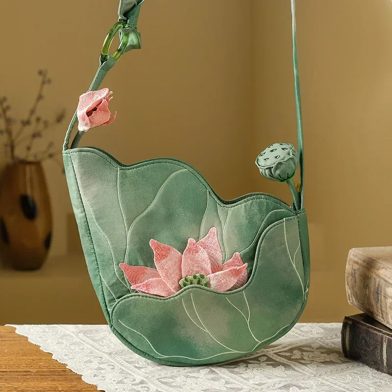 أنيقة النمط الصيني لوتس ليف ال - مراجعة Women'S Bags New Collection وسعره