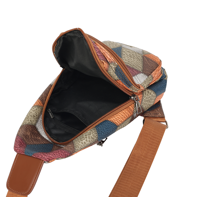 حقيبة صدر بنمط مرقع للجنسين، ح - مراجعة Women Bags Pack وسعره