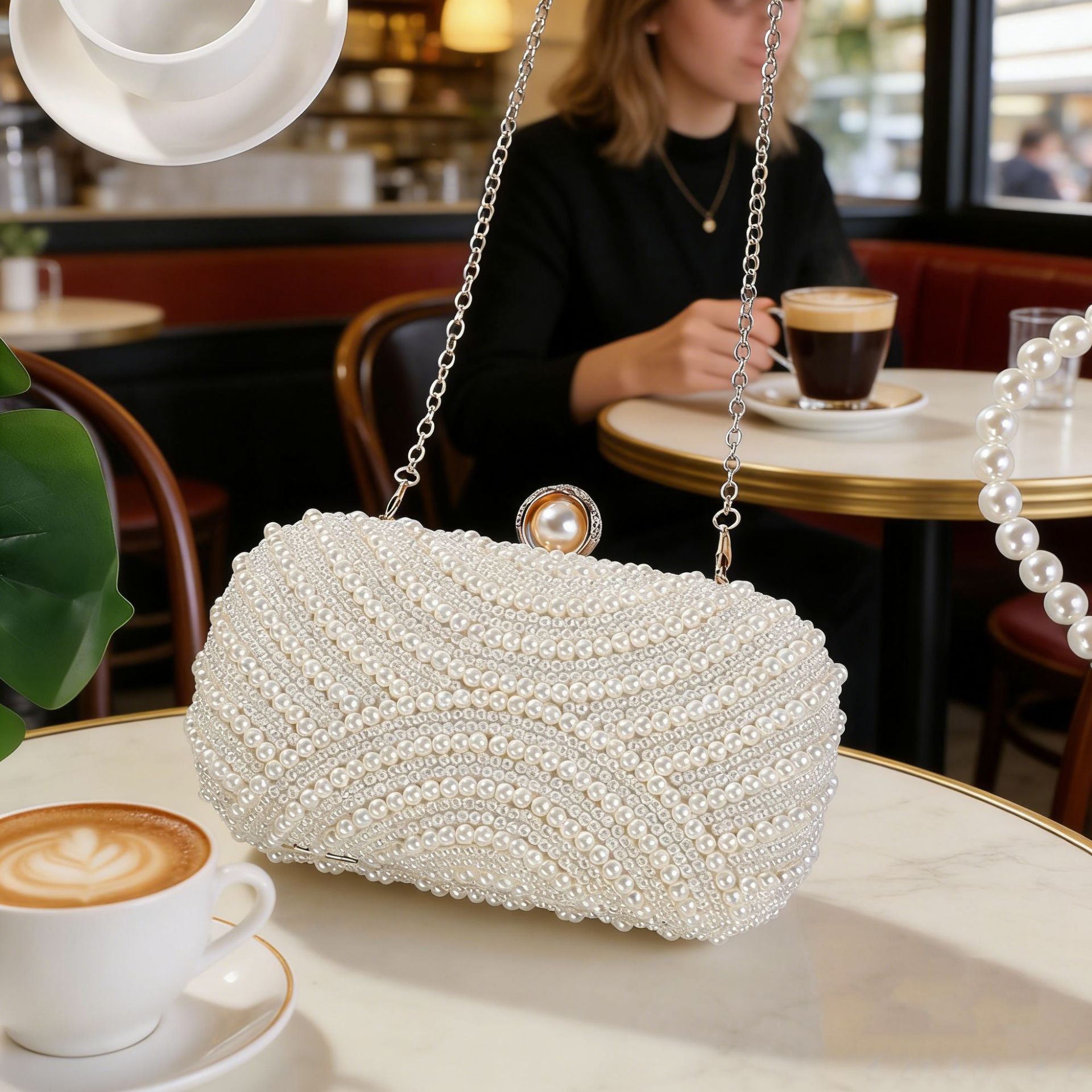 حقيبة يد نسائية بسيطة مزينة با - مراجعة Women Handheld Bags وسعره