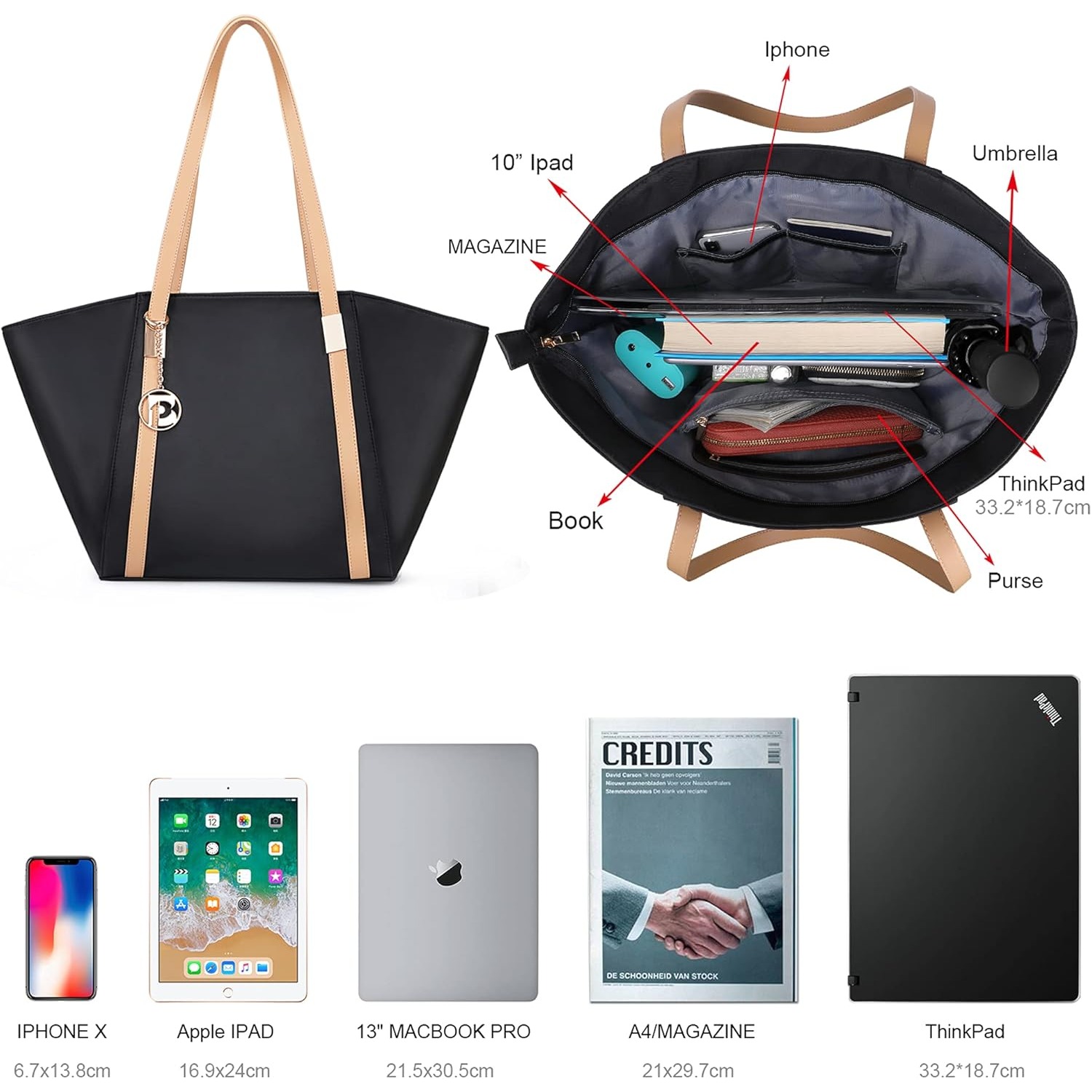 حقيبة يد نسائية كبيرة السعة، ح - مراجعة Women'S Best Bags For Work وسعره