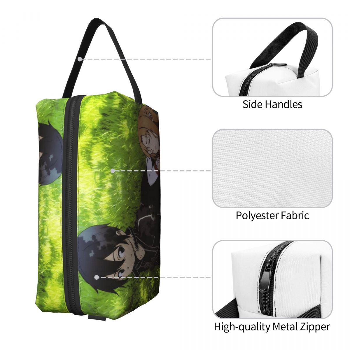 حقيبة مكياج أنيمي سورد آرت أون - مراجعة Women'S Bag Online وسعره
