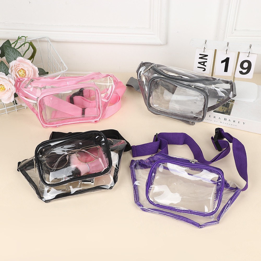 حقيبة خصر شفافة من البولي فيني - مراجعة Women Bags Pack وسعره