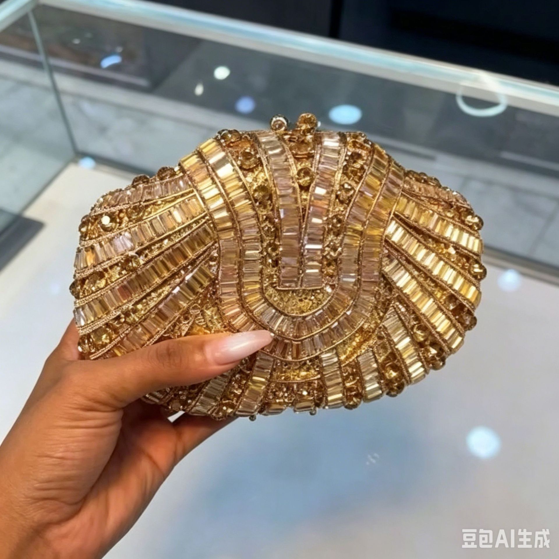 حقيبة يد نسائية من الكريستال و - مراجعة Women Handheld Bags وسعره