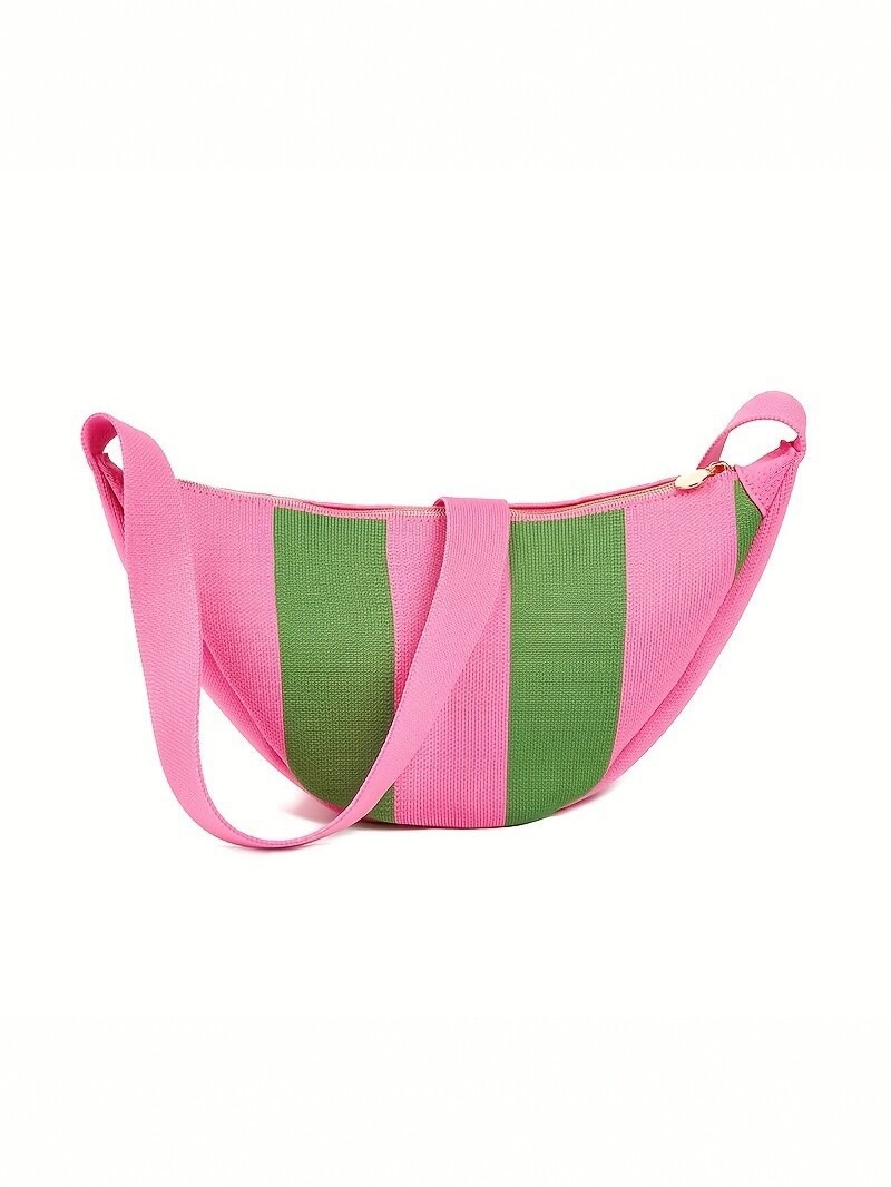حقيبة كروس بودي أنيقة مخططة لل - مراجعة Women Bags Pack وسعره